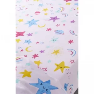 Catherine Lansfield Happy Stars Easy Care Fitted Sheet