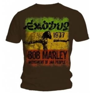 Bob Marley Bob Marley Movement Dk Brwn T Shirt: Medium