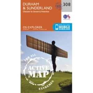 Durham and Sunderland by Ordnance Survey (Sheet map, folded, 2015)