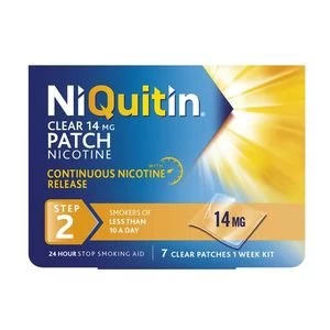 NiQuitin Clear 14mg Patch Nicotine 7 Clear Patches