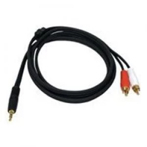 C2G Value Series One 3.5mm Stereo Male to Two RCA Stereo Male Y-Cable 2M