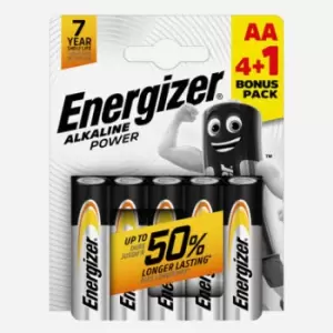 Energizer AA Batteries - Pack of 4 + 1