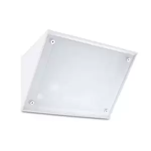 Curie LED Outdoor Wall Light White IP65
