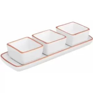Calisto Dishes On Tray - Set of 3 - Premier Housewares