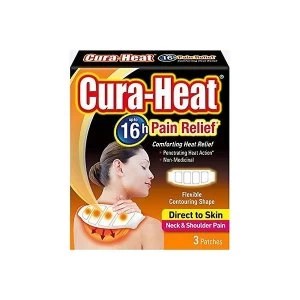 Cura-Heat Direct To Skin Neck & Shoulder Pain - 3 Patches
