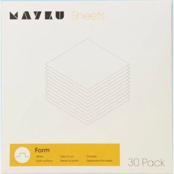 Form White 0.5mm HIPS Sheet - 30 Pack - Mayku
