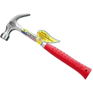 Estwing ESTE320CRED E3/20C Curved Claw Hammer - Red Vinyl Grip 560g (20oz)
