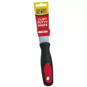 Ffjcpk) 1.5' Putty Knife Soft Grip Clipt - Fit For The Job