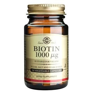 Solgar Biotin 1000 amp181g Vegetable Capsules 50 Capsules
