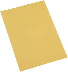 5 Star A4 Square Cut Folder Recycled Pre-punched 250gsm Yellow Pack of 100
