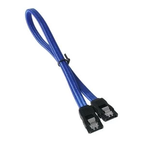 BitFenix SATA Cable 30cm - sleeved blue/black