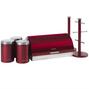 Morphy Richards 6 Piece Kitchen Storage Set - Red