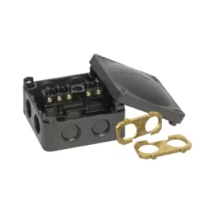 Wiska COMBI 308/5 Cable Earthing 85X85X51mm Kit Black - 308/5/EC/B