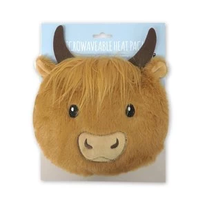Microwavable Highland Coo Round Cow Heat Pack
