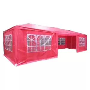 Airwave Party Tent 9x3 Red - wilko - Garden & Outdoor