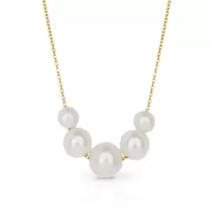 JG Fine Jewellery 9ct Gold Graduated Freshwater Pearl Necklace