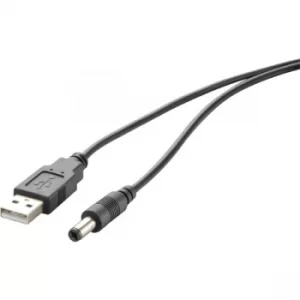 Renkforce 1359888 USB 2.0 Cable To 5.5 DC Plug