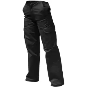Warrior Womens/Ladies Cargo Workwear Trousers (12/R) (Black) - Black
