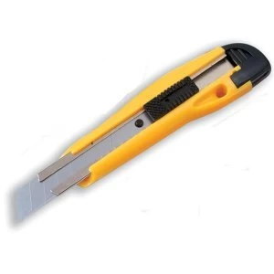 5 Star Office Cutting Knife Light Duty with Locking Device and Snap off Blades 9mm