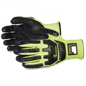 Superior Glove Tenactiv Anti Impact Hi Vis Glove Yellow 07 Ref