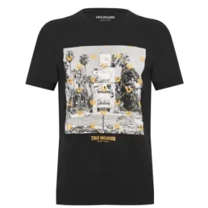 True Religion Photoreal Short Sleeve T Shirt - Black