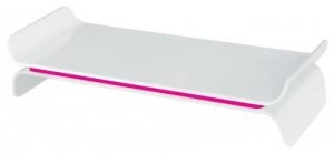 Leitz Ergo WOW Adjustable Monitor Stand Pink