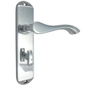 Select Hardware 150mm Genoa Bathroom Lock - Chrome