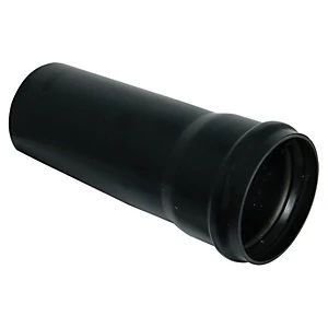 FloPlast SP8B Soil Pipe Single 1m - Black 110mm