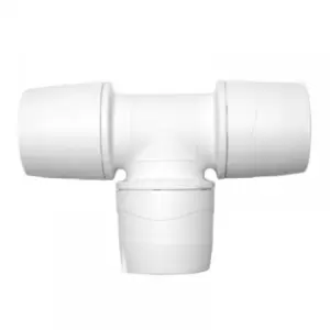 Polypipe PolyMax Equal Tee White 22mm - MAX222 - 150227