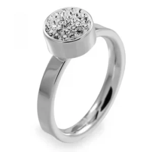 Ladies Folli Follie Stainless Steel Size P Bling Chic Ring