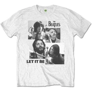 The Beatles - Let it Be Mens Small T-Shirt - White