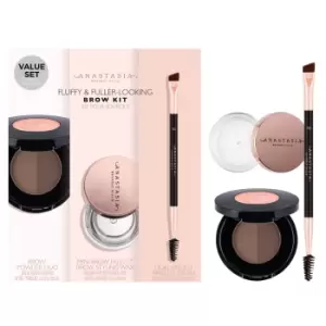 Anastasia Beverly Hills Fluffy and Fuller Looking Brow Kit (Various Shades) - Ebony