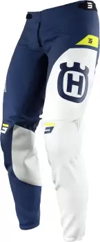 Shot Aerolite Husqvarna Limited Edition Motocross Pants, white-blue-yellow, Size 36, white-blue-yellow, Size 36
