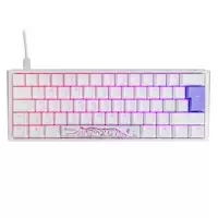 Ducky One 3 Classic 60 USB RGB Mechanical Gaming Keyboard Cherry Clear - Pure White UK Layout