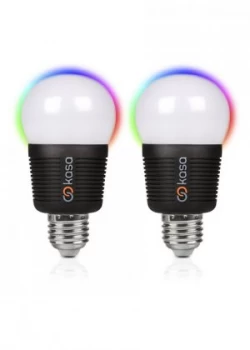 Veho Kasa Bluetooth Smart LED Light Bulb E27 Twin Pack