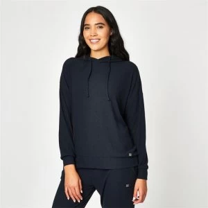 USA Pro Pro Ribbed Slouchy Hoodie - Black
