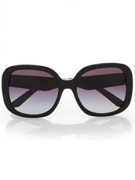 Burberry Burberry Black Oversized Square Frame Sunglasses