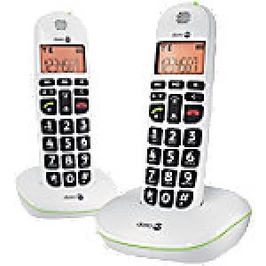 Doro Telephone 100 W White 2 Pieces