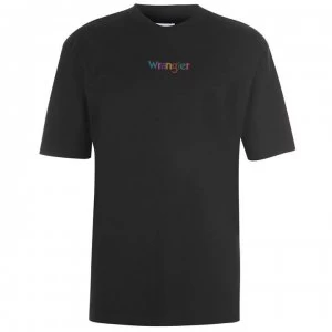 Wrangler Logo T Shirt Mens - Black