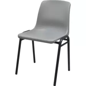 Polypropylene H/D Stacking Chair Grey
