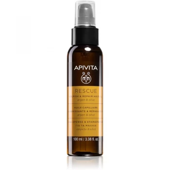 Apivita Holistic Hair Care Argan Oil & Olive Moisturizing and Nourishing Hair Oil With Argan Oil 100ml