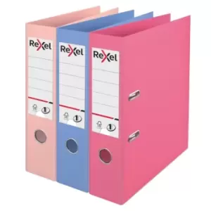 A4 Lever Arch File, Assorted Colours, 75MM Spine Width, Solea NO.1 Power - Outer Carton of 10