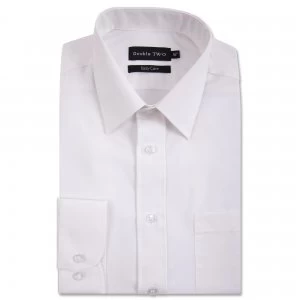 Double Two White classic cotton blend Easy iron shirt - 15.5