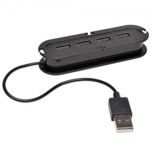 Tripp Lite 4-Port USB 2.0 Hi-Speed Ultra-Mini Compact Hub with Power Adapter