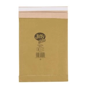 Jiffy Green Size 4 Padded Bag Envelopes 225 x 343mm Peal and Seal Brown 1 x Pack of 100 Envelopes