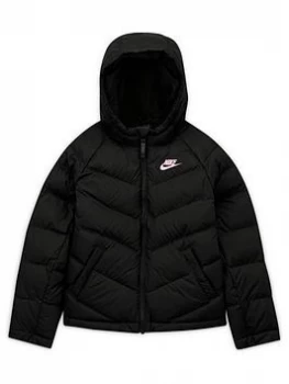Boys, Nike Unisex NSW Synthetic Fill Jacket - Black/Pink, Size S