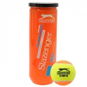 Slazenger Orange Mini Tennis Balls 3 Ball Tubes - Orange