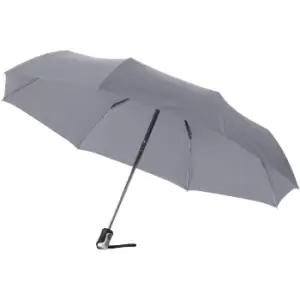 Bullet 21.5" Alex 3-Section Auto Open And Close Umbrella (Pack of 2) (One Size) (Grey)