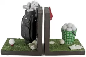 Golf Shelf Tidy Pair Bookends