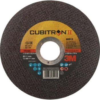 3M - Cubitron II Cut-off Wheel T41, 100MM X 2MM X 22.2 M,